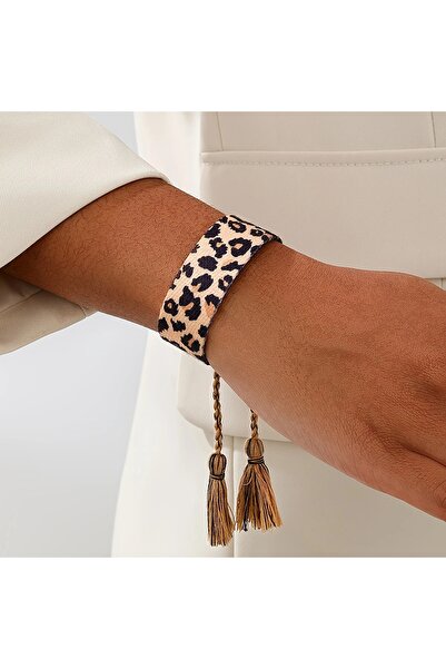 Ayzen leopar desenli bileklik