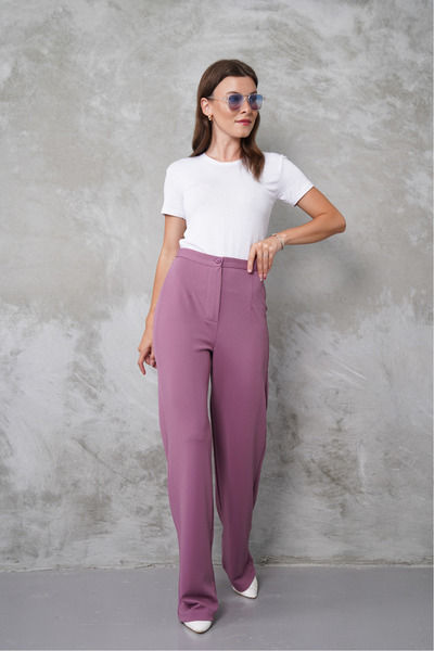 macharel jeans Kadın Yeni Sezon Yüksek Bel Klasik Pantolon-