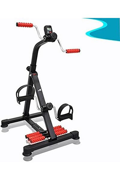 Skyland Portable Multi-Purpose Bike for Arm and Leg Training with LCD Screen and Massaging Rollers from Sky