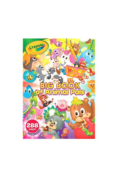 Crayola 288-Pages Big Book of Animal Pals Coloring Book Multicolor
