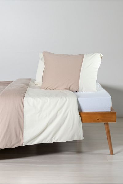 GAMA HOME طقم غطاء لحاف ممشط مزدوج من القطن بنسبة 100% / خيارات مختلفة للألوان والأنماط
