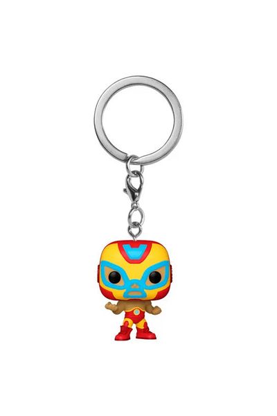 Funko Pop Keychain Figure - Marvel Luchadores Iron Man El Heroe Invicto