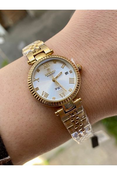 Reward Original Women's Wrist Watch Waterproof Gold Color New Season Steel Band