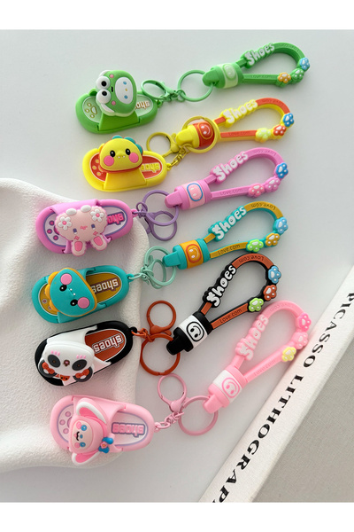Yokho 🌈Mini Terlik Anahtarlık – Kawaii Vibes Serisi👡✨