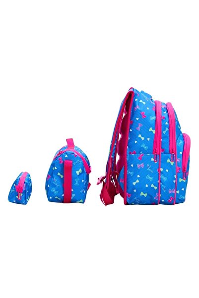 Probag Renkli Unicorn Temalı Kız Çocuk Okul Çanta Seti – 3'lü Set (Sırt Çantası Termal Beslenme Kalemlik)