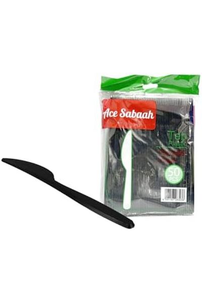Ace Sabaah Black Disposable Knife 50pcs X 40 packs