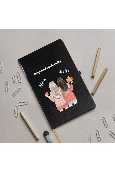 Hediye Vakti Notebook with Special Name Written Design for Friends