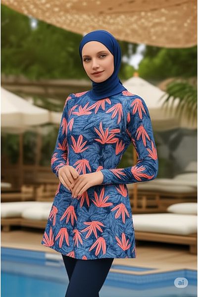MyRia Design Lycra Full Covered Hijab Swimsuit