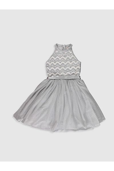 LC Waikiki Fata Copil Rochie Ctk Gri