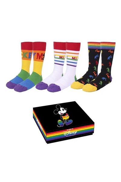 Disney Set of 3 Pairs of Socks – Disney Mickey Mouse Pride, Size 40–46