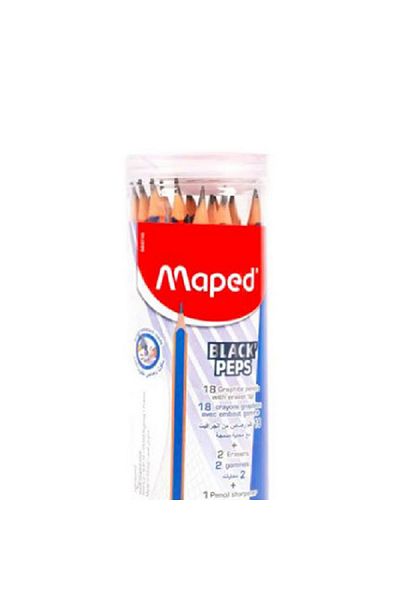Maped Peps Wooden Pencils and Accessories Set Multicolor