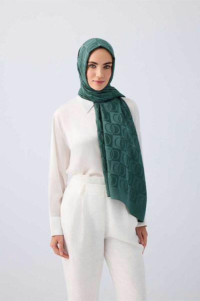 Imannoor İmannoor Checkerboard Pattern Naia Shawl
