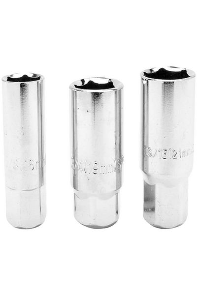 Performance Tool 3-Piece High-Quality Spark Plug Socket Set