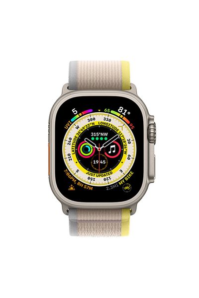 WIWU Trail Loop Watch Band for iWatch 42-49 mm, Yellow/Ivory Yellow/Ivory (STRAP209)