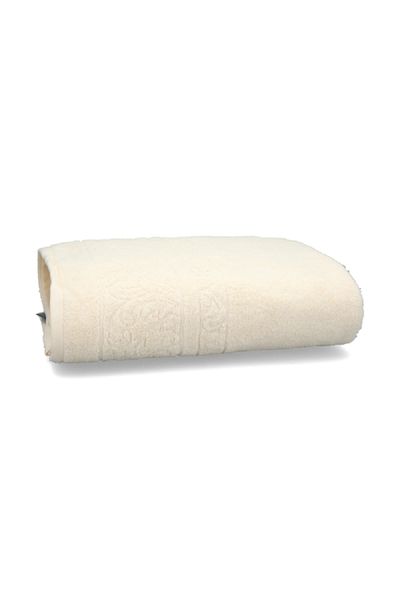 Cannon Soft Highly Absorbent and Quick Drying Jacquard Beach Towel Ivory 100 x 150cm