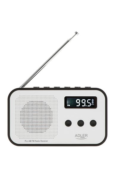 adler Digitální PLL AM/FM rádio Adler AD 1907, hodiny, budík, časovač, 600 mAh