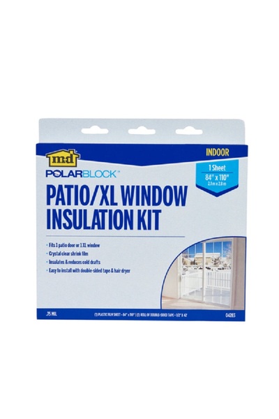 M&D مجموعة عزل النوافذ Polar Block Patio/XL من منتجات البناء - شفافة