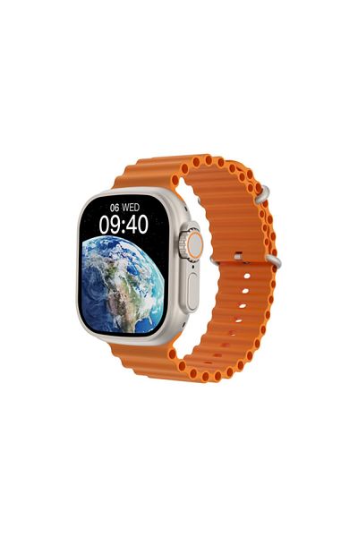 WIWU SW01 Ultra Sports Smartwatch, Gold ull Touch Display with Fitness & Health Tracking for Android