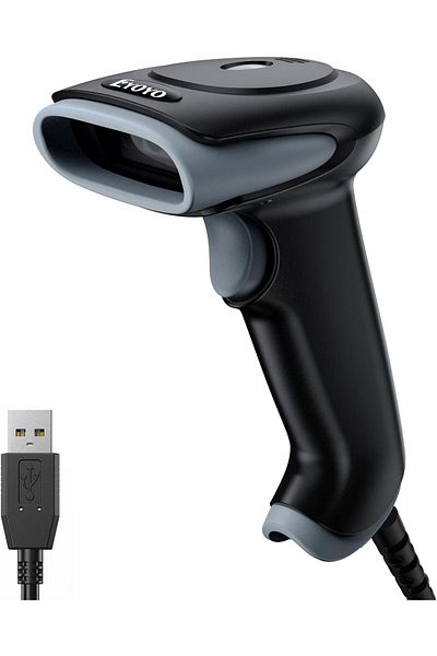Eyoyo 2D QR Handheld Wired Barcode Scanner, USB Connection for Stable and Fast Scanning