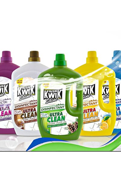 Kwik Ultra Clean Lemon Disinfectant 3L – Powerful Germ Kill & Fresh Citrus Scent