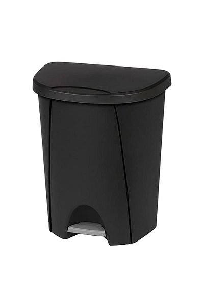 Sterilite Elegant and Modern Design BPA-Free Plastic StepOn Wastebasket Black 6.6 Gallon