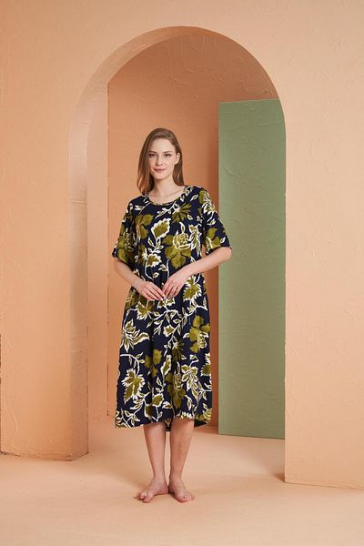 PJS Γυναικείο φόρεμα Navy Blue 27155