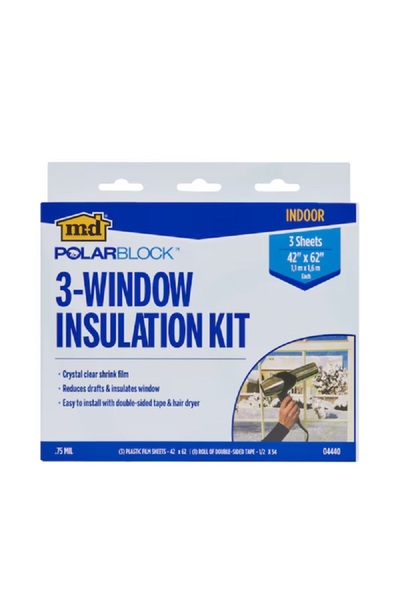 M-D Building Products طقم عزل النوافذ بولار بلوك ٣ شفاف