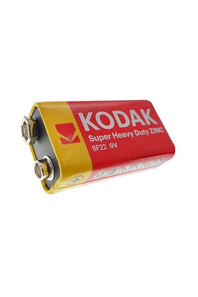 Kodak Battery 9V 6F22, Kodak, Super Heavy Duty Zinc, packed in foil