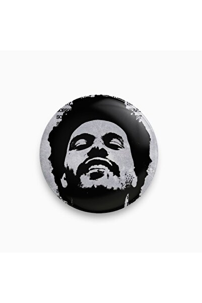 fırsatlar diyarı The Weeknd Grunge Stil Y2K Siyah Beyaz Buton Rozet