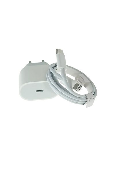 OEM Încărcător de 20 W cu port USB-C, cablu Lightning la USB, pentru Apple, A2347, mufă de rețea UE, alb