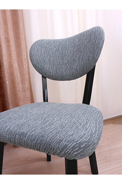 elgeyar Bohemian Jacquard Chair Cover Stick Pattern - Gray