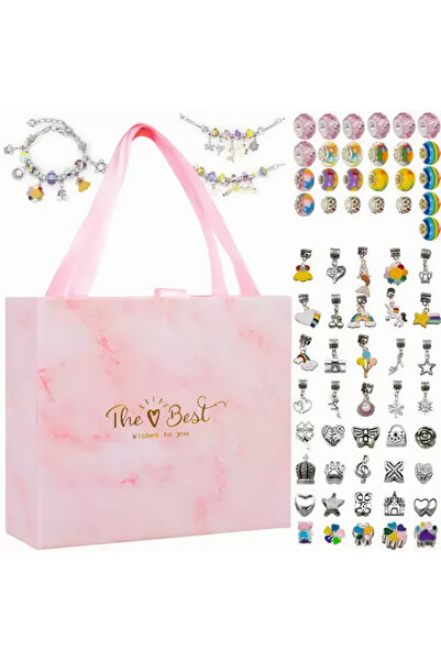 varioshop VarioShop® children's bracelet making set, contains various jewelry, pendants and beads, 4