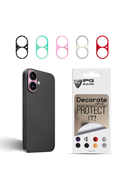Ipg iPhone Arka Kamera Dekoratif Sticker Koruyucu Set – 5 Renk, Çizilmeye Day...