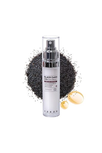 IZEZE Ser revitalizant cu ulei de Chimen Negru si Centella Asiatica, Black Cumin NPB, IZEZE, 30 ml