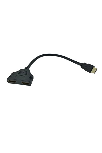 OEM HDMI splitter adapter cable, HDMI male to 2 HDMI female ports, ADAPTHDMI, passive, 25 cm, black