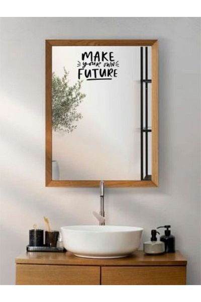 Laputa Tükkan Make Your Own Future Written Mirror Sticker (Sticker) 20X14 cm