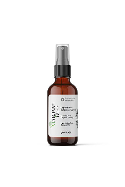 Marjan Organic ماء الورد العضوي 30 مل - ماء الورد البلغاري النقي - رذاذ للوجه...