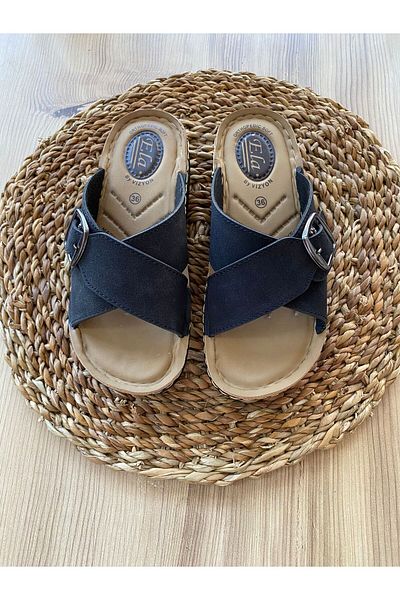 Eylül Spor Women's Comfortable Summer Buckle Casual Comfortable Sole Daily Slippers Suitable for Daily Use