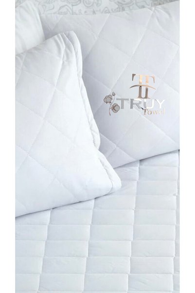 TruyTowel Quilted 100% Cotton Pillow Protector