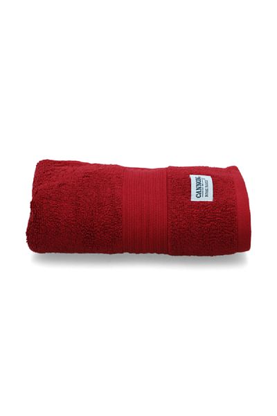 Cannon Highly Absorbent and Quick Drying Cotton Face Towel Burgundy 50 x 100cm
