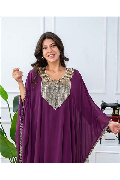 al bent al sharqieh chiffon crepe jalabia dress kaftan