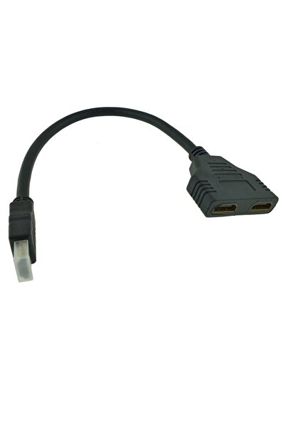 OEM HDMI splitter adapter cable, HDMI male to 2 HDMI female ports, ADAPTHDMI, passive, 25 cm, black