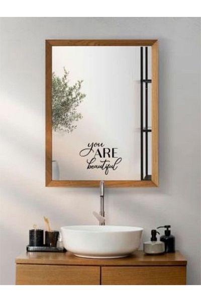 Laputa Tükkan Handwritten You Are Beautiful Written Mirror Sticker (Sticker) 20X15 cm