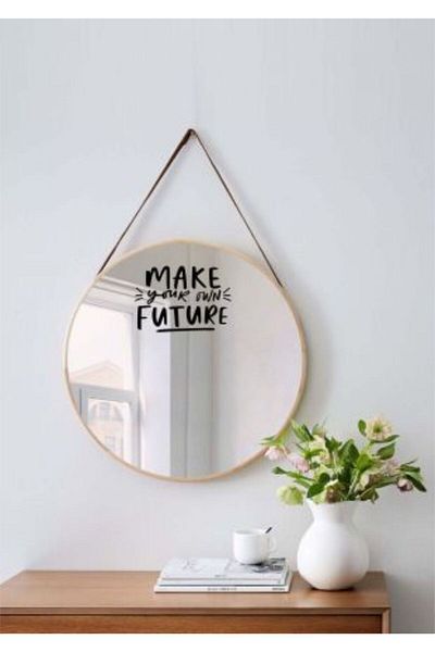Laputa Tükkan Make Your Own Future Written Mirror Sticker (Sticker) 20X14 cm