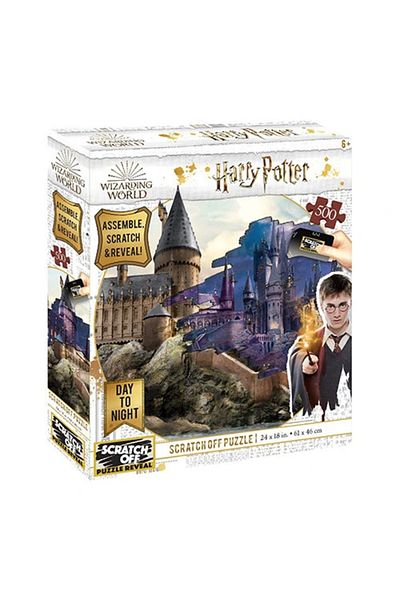 Prime 3D Scratch-Off Puzzle – Harry Potter, Hogwarts Castle, 500 Pieces