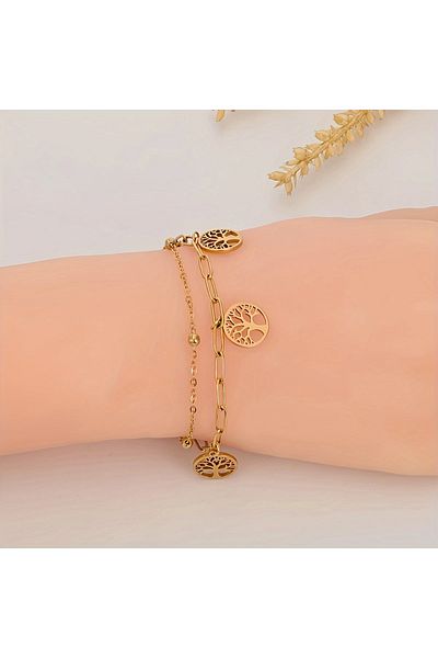 Ayzen Tree of Life Double Layer Bracelet