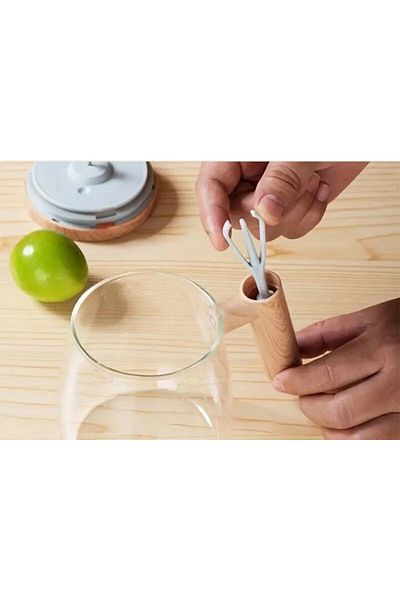 KARAKER 400ml Elegant Self-Stirring Glass Mug
