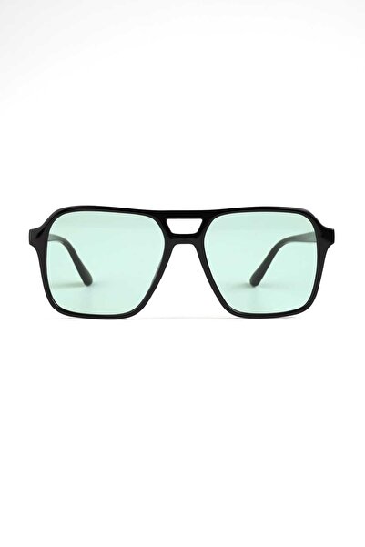VİVAVİSS Vivaviss Vega 938-60 Unisex Güneş Gözlüğü Siyah Çerçeve Yeşil Cam