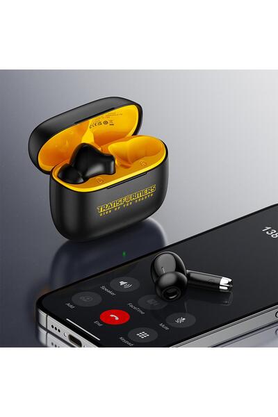 transformers True Wireless Earbuds, Black, TF-T39BK Bluetooth 5.0 TWS Earbuds with Charging Case