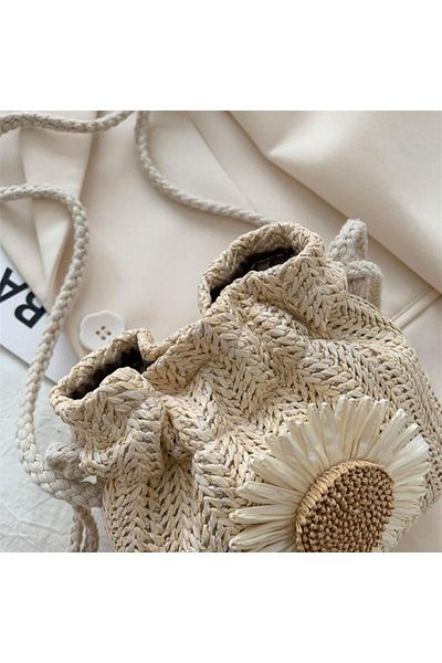 ENAR Women's woven bag, single shoulder beach vacation crossbody bag